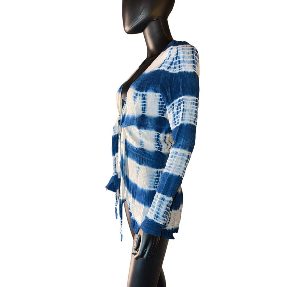Raga Anthropologie Tie-Dye Plunge Romper Medium NWT - Picture 8 of 10